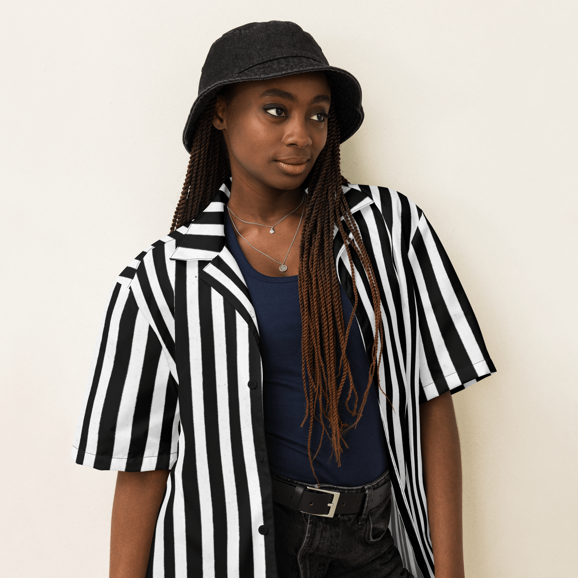 Bug Juice Boogie Striped Button-Up Shirt