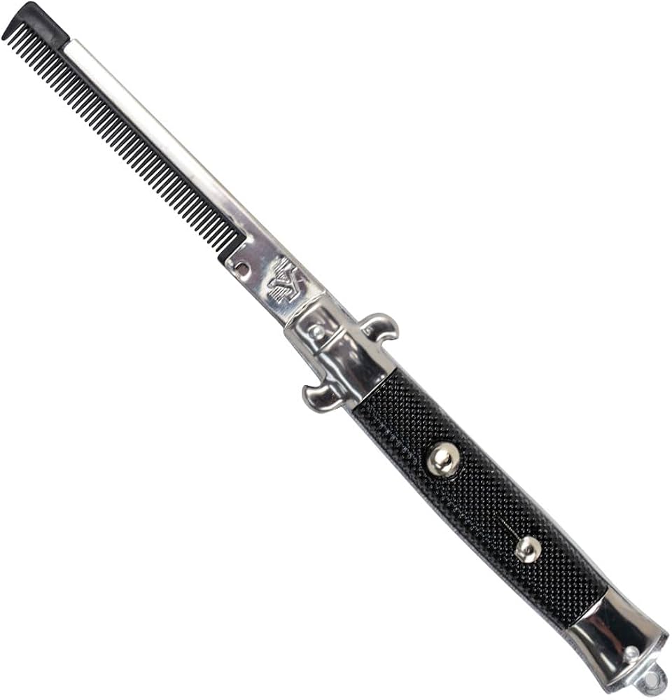 Folding Pocket Comb - Switchblade Style - Novelty Gift Item