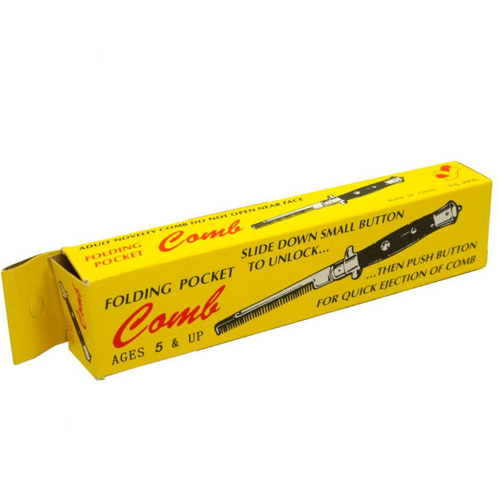 Folding Pocket Comb - Switchblade Style - Novelty Gift Item