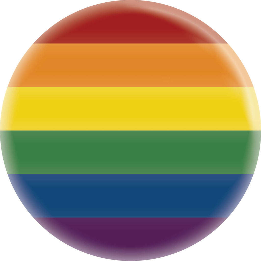 Pin-on Button - 1.5 Inch - Pride Rainbow