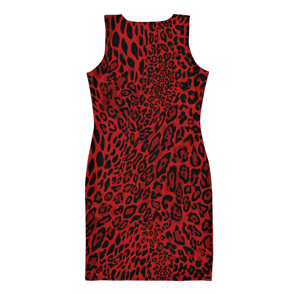 Goth Cloth Fire Feline Bodycon Dress