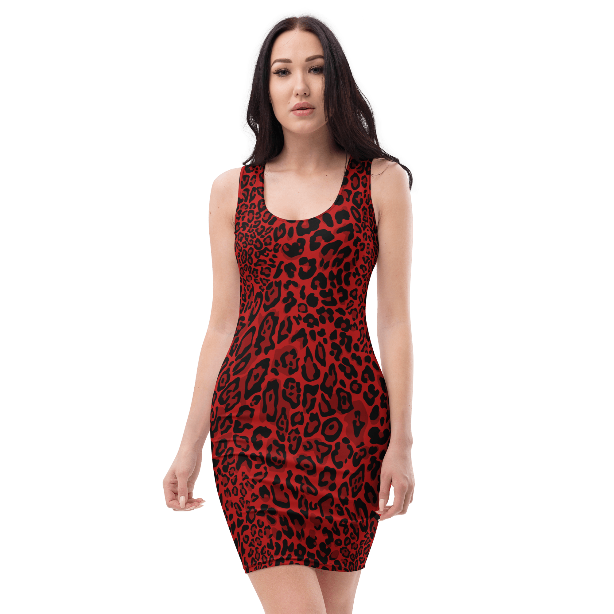 Goth Cloth Fire Feline Bodycon Dress