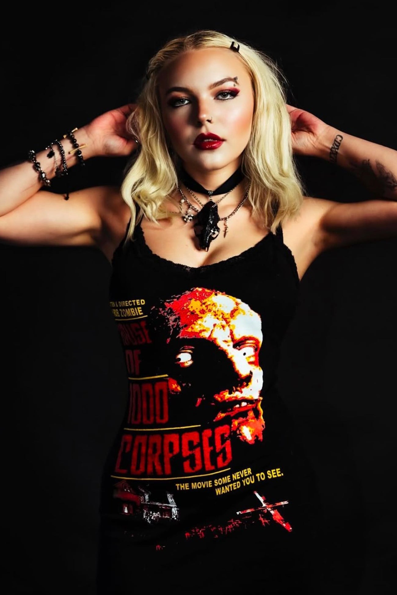 Handmade House of 1000 Corpses Lace Strap Dress