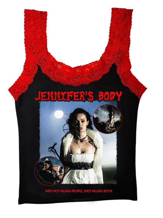 Jennifer's Body Lace Ribbed Tank
