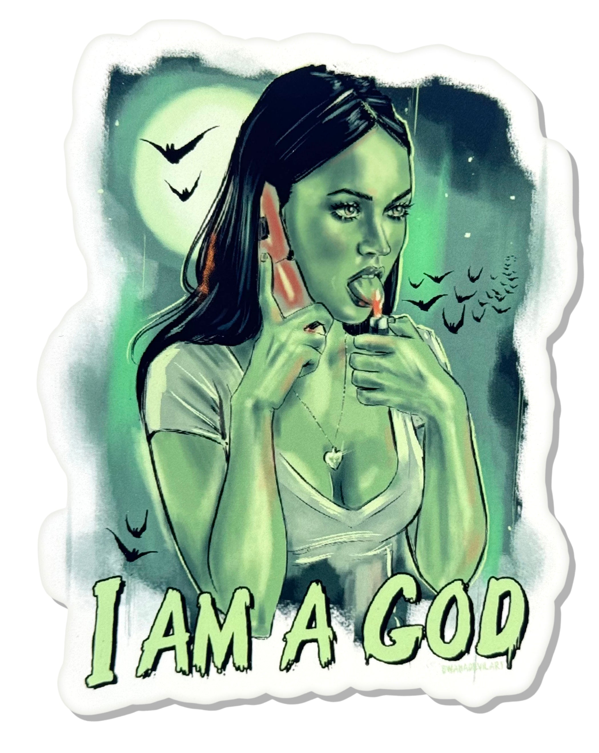 Jennifer 'I Am A God' Cut Vinyl Sticker