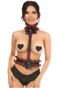 Kitten Collection Red Plaid Single Strap Body Harness - Daisy Corsets