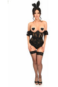 Lavish 3 PC Daring Lace Bunny Corset Costume - Daisy Corsets