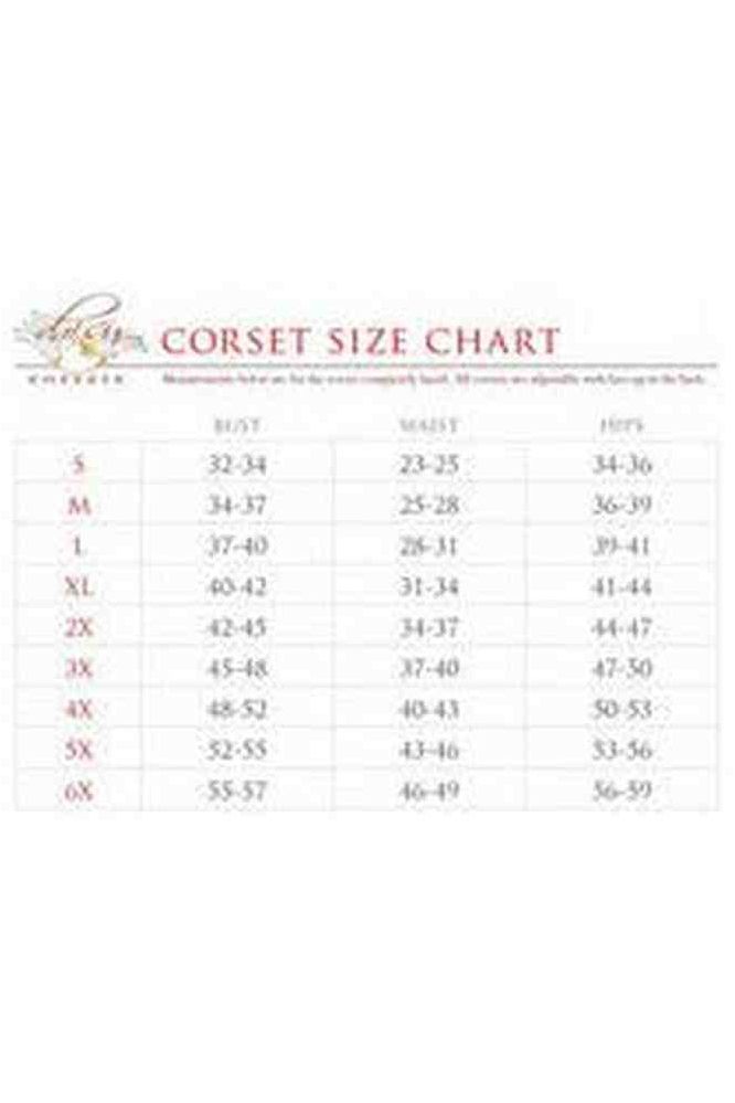 Lavish 4 PC Black Lace Witch Corset Costume - Daisy Corsets