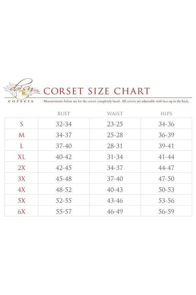 Lavish 4 PC Clear Black Dark Angel Corset Costume - Daisy Corsets