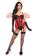 Lavish 4 PC Sexy Ladybug Lingerie Costume - Daisy Corsets
