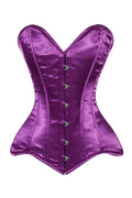 Lavish Magenta Overbust Corset Sweetheart Neckline Busk Closure - Daisy Corsets