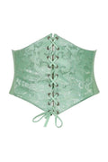 Lavish Mint Green Brocade Corset Belt Cincher - Daisy Corsets