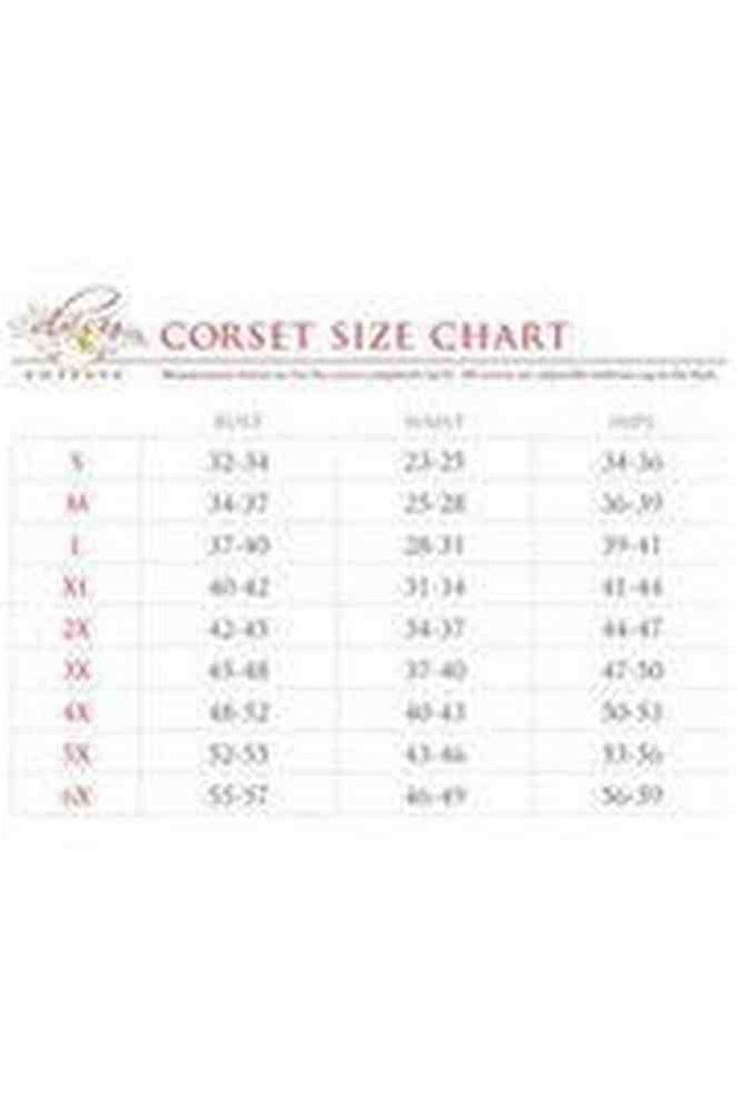 Lavish Rainbow Hearts Satin Underwire Waist Cincher Corset - Daisy Corsets