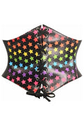 Lavish Rainbow Stars Lace - Up Corset Belt Cincher - Daisy Corsets