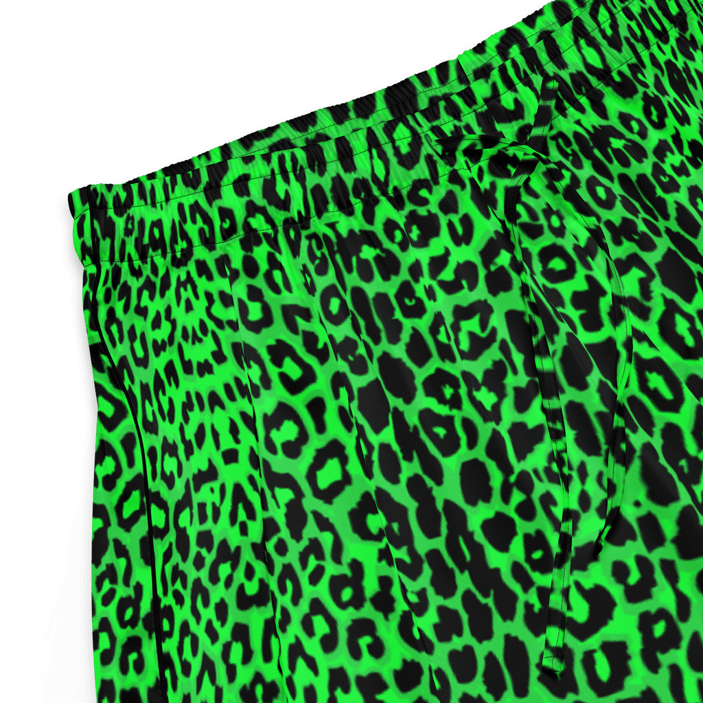 Goth Cloth's Lime Leopard Silky Pajama Bottoms