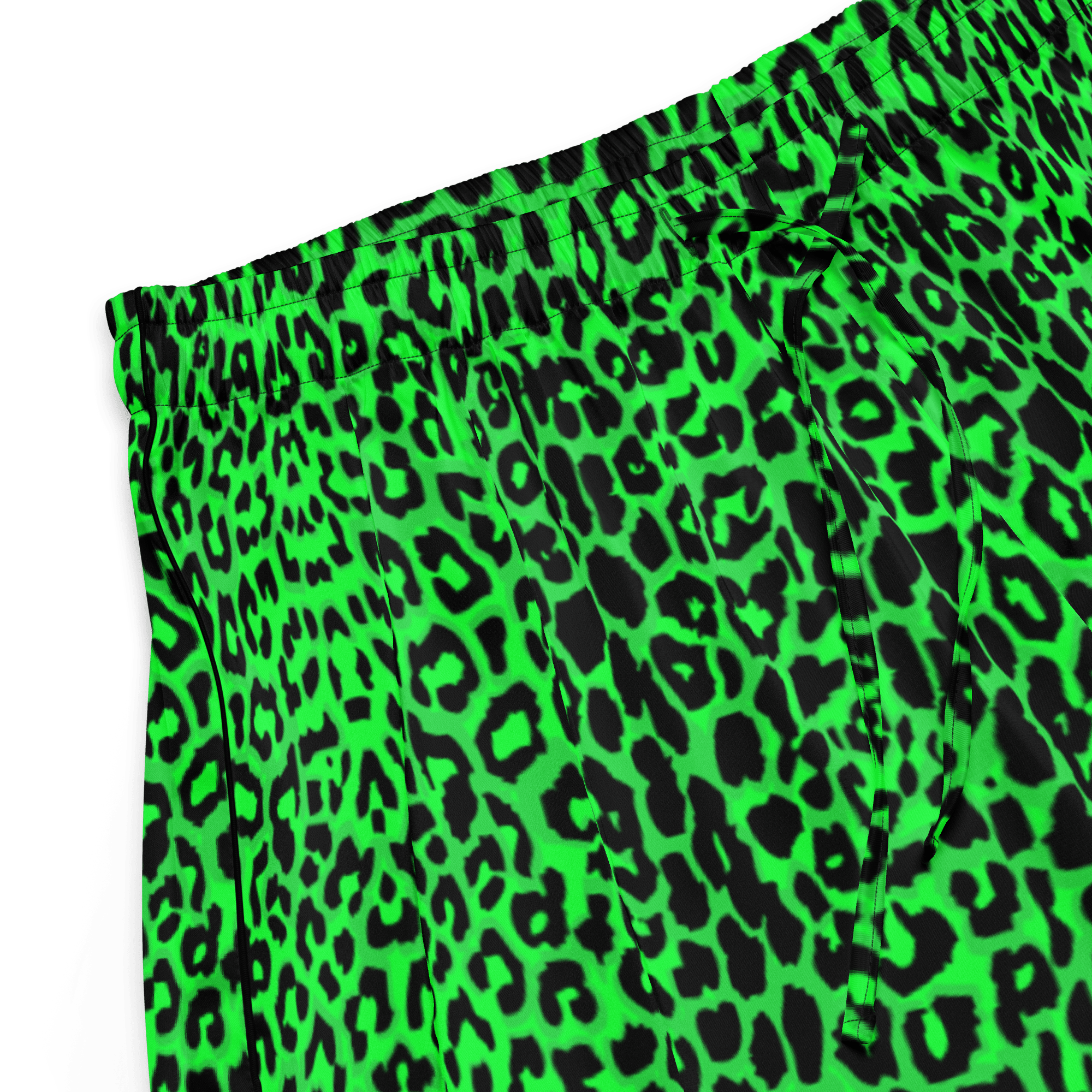 Goth Cloth's Lime Leopard Silky Pajama Bottoms