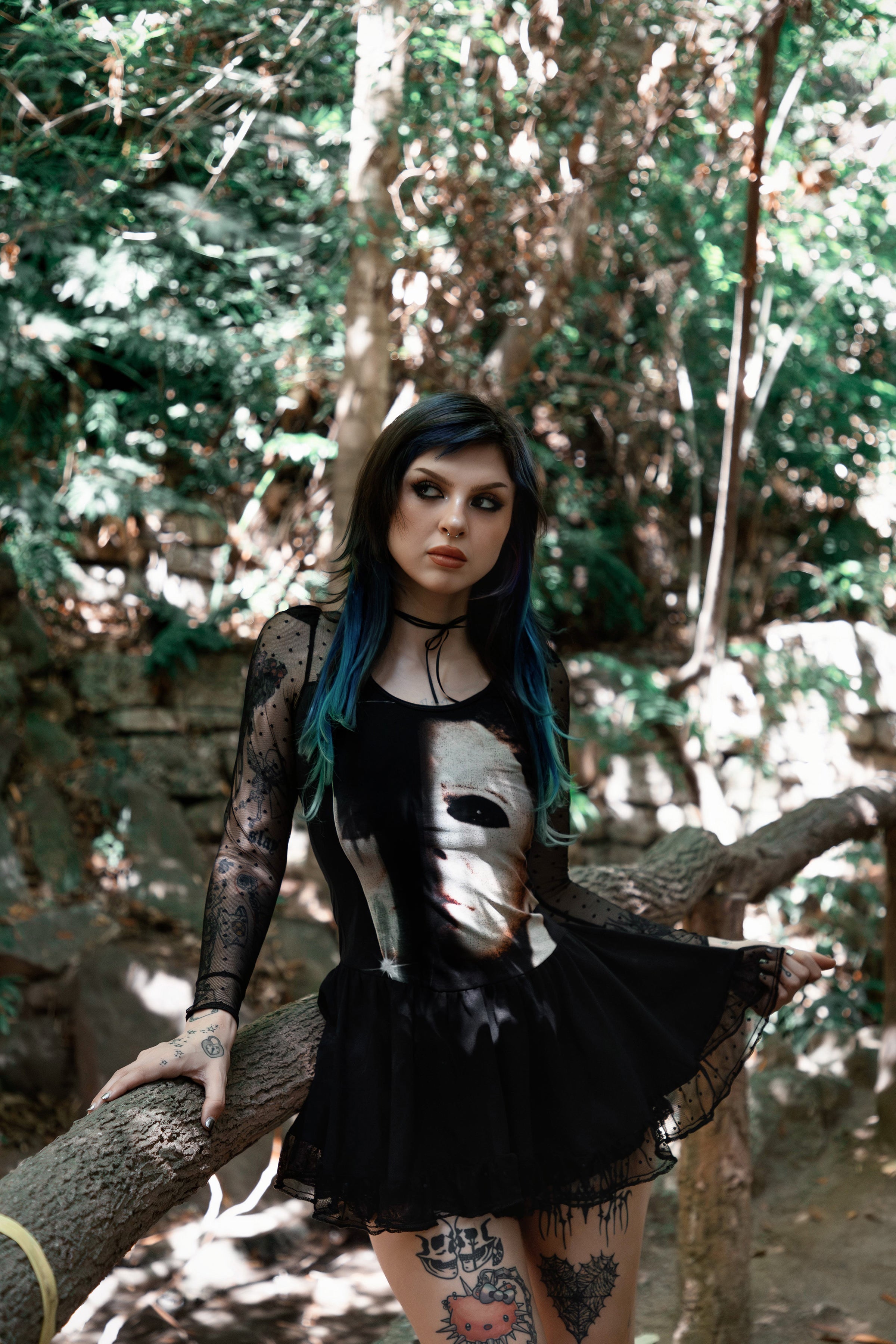 Halloween 'Michael Myers Mask' Ballerina Dress