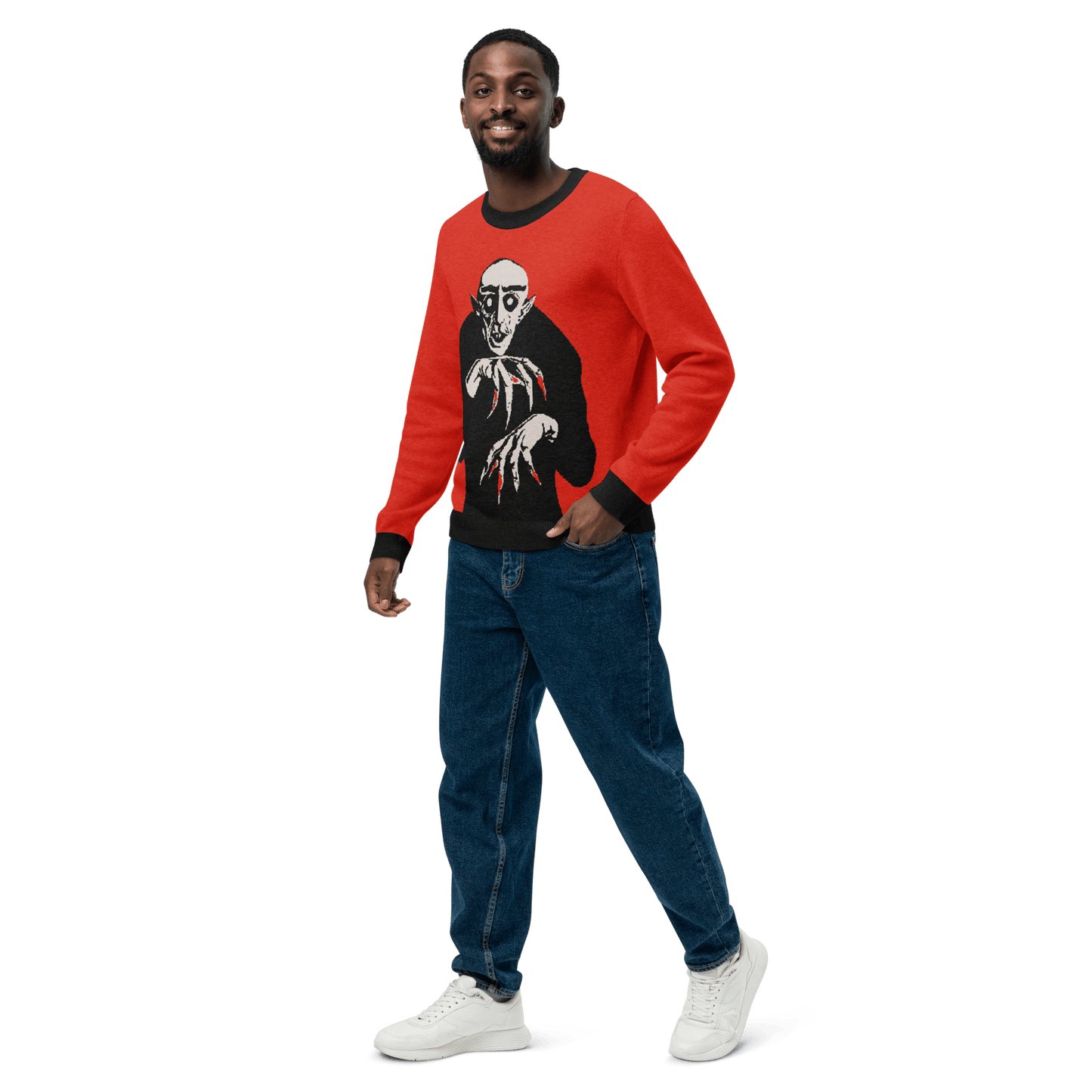 Nosferatu Nights Knit Crewneck Sweater