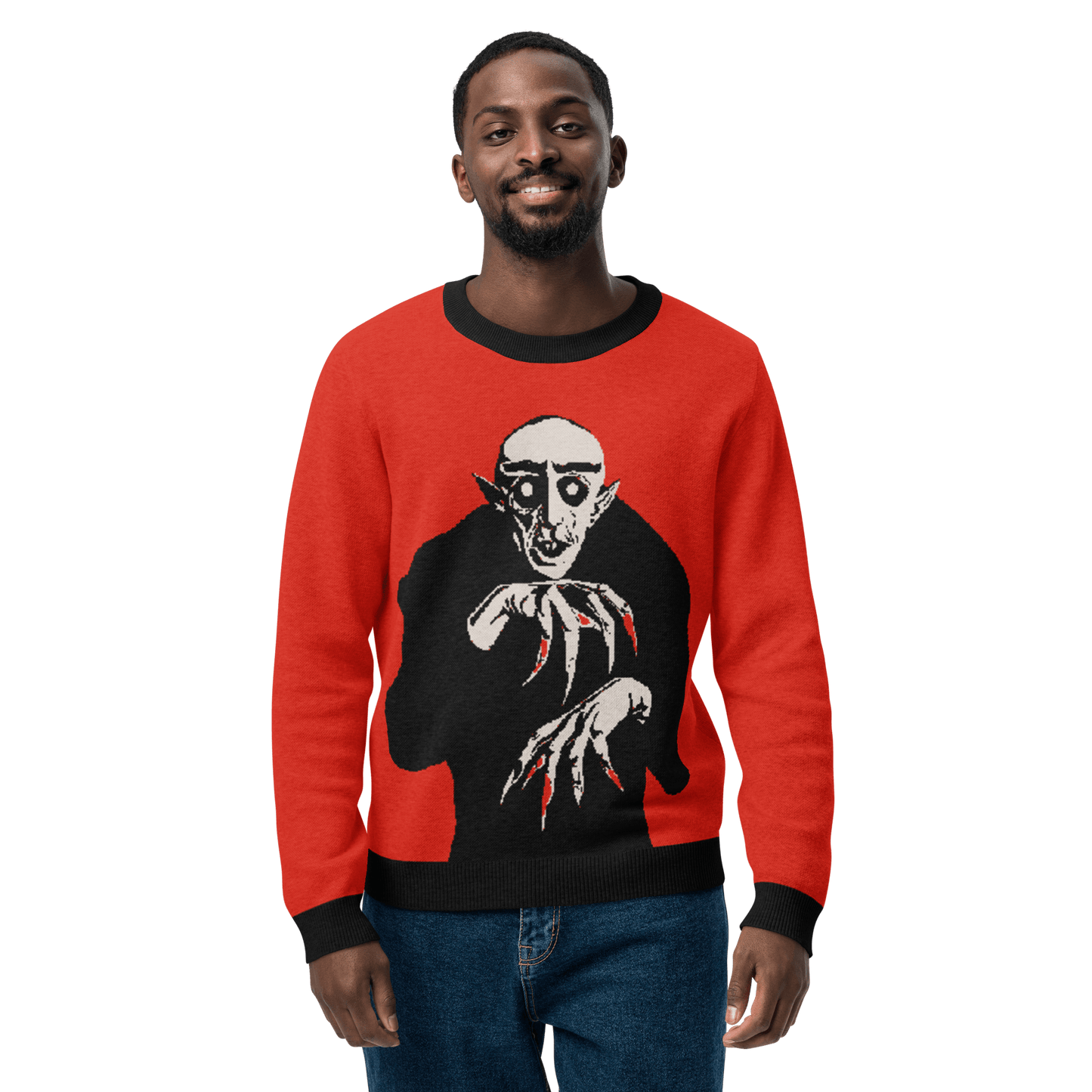 Nosferatu Nights Knit Crewneck Sweater