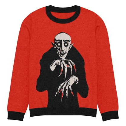 Nosferatu Nights Knit Crewneck Sweater