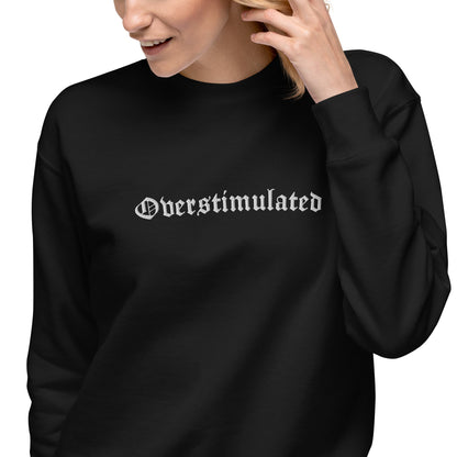 Overstimulated Embroidered Sweatshirt