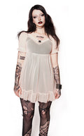 Blush Mesh Babydoll Dress