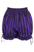 Purple/Black Striped Bloomers - Daisy Corsets