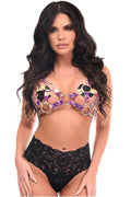 Rainbow Holo Strappy Bra Top - Daisy Corsets
