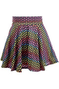 Rainbow Stars Print Stretch Lycra Skirt - Daisy Corsets