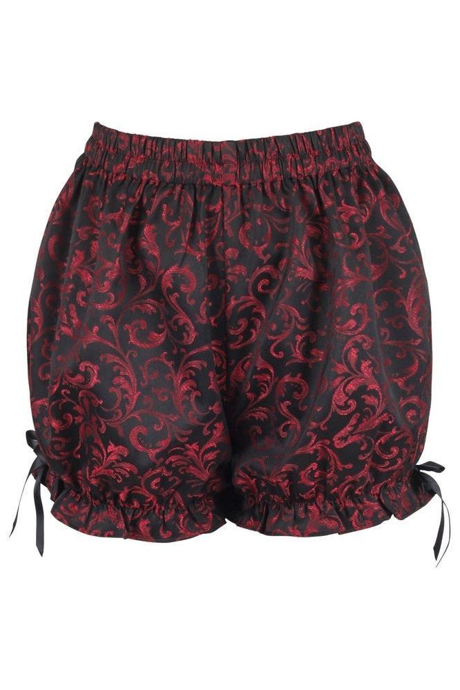 Red/Black Brocade Bloomers - Daisy Corsets