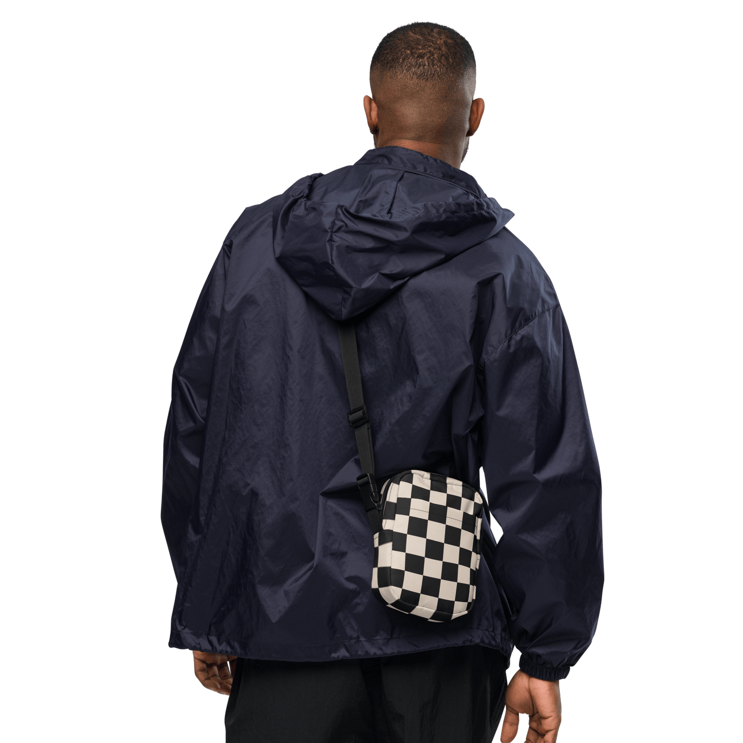 Retro Revival Checkerboard Crossbody Bag