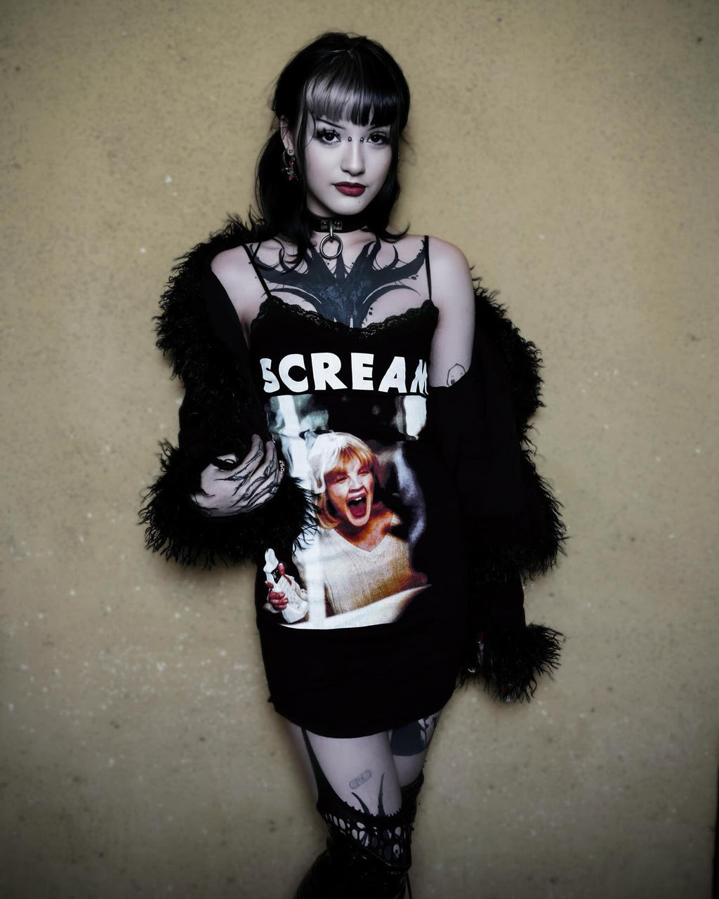 Scream 'Casey Becker' Black Lace Strap Dress