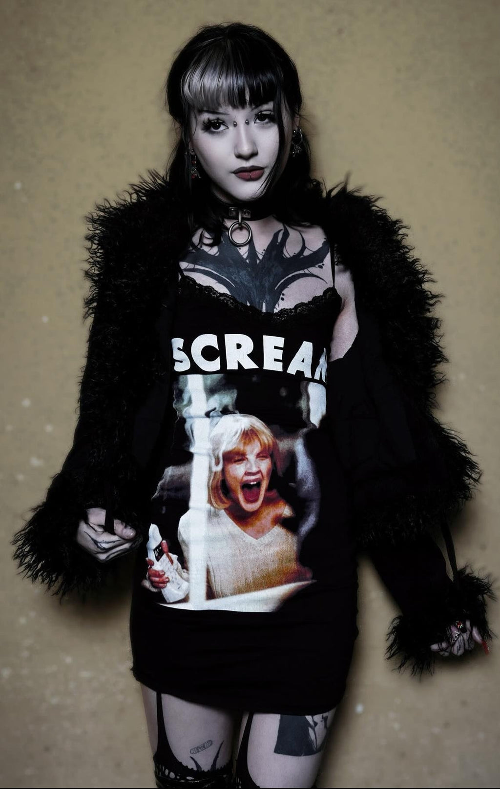 Scream 'Casey Becker' Black Lace Strap Dress