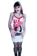 Sex Pistols Red Lace Strap Dress
