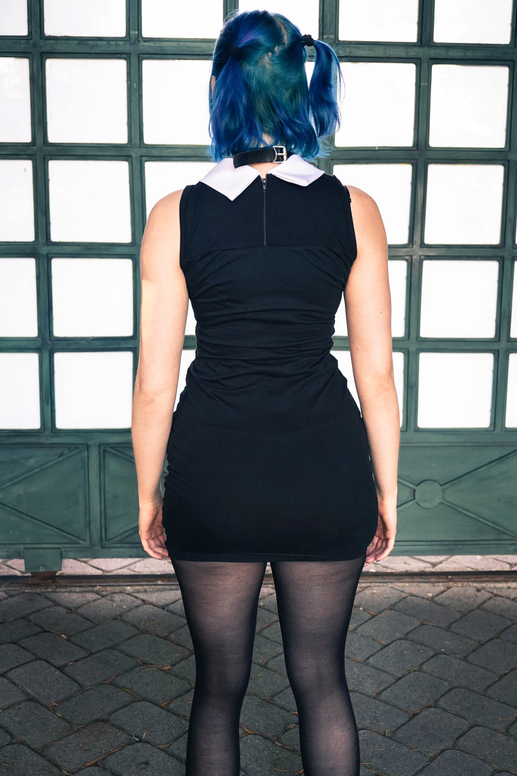 Sleeveless Silence of the Lambs Peter Pan Collar Dress