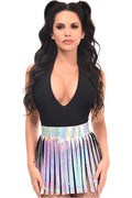 Silver Holo Fringe Skirt - Daisy Corsets