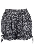 Silver/Black Brocade Bloomers - Daisy Corsets