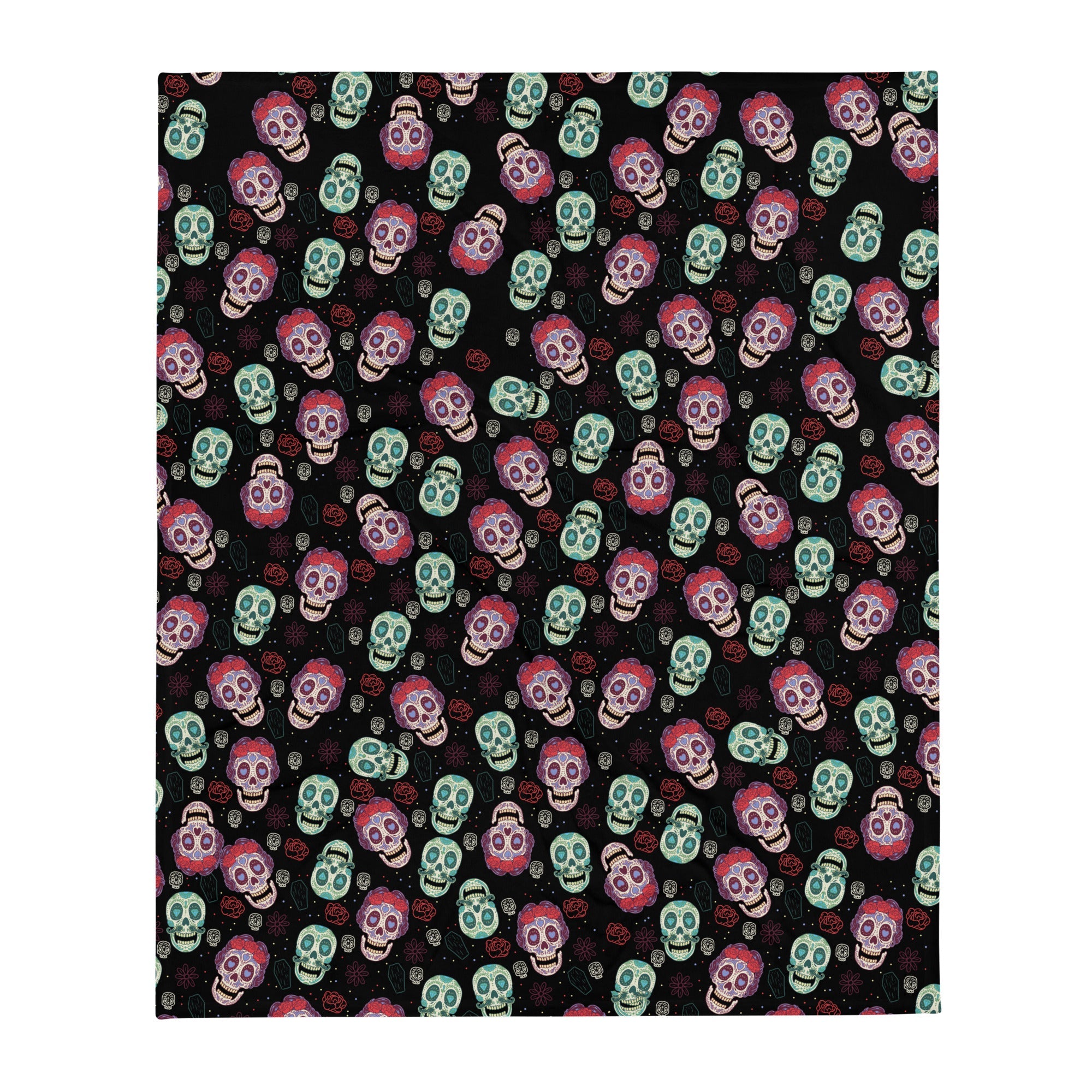 Sugar Skulls Throw Blanket