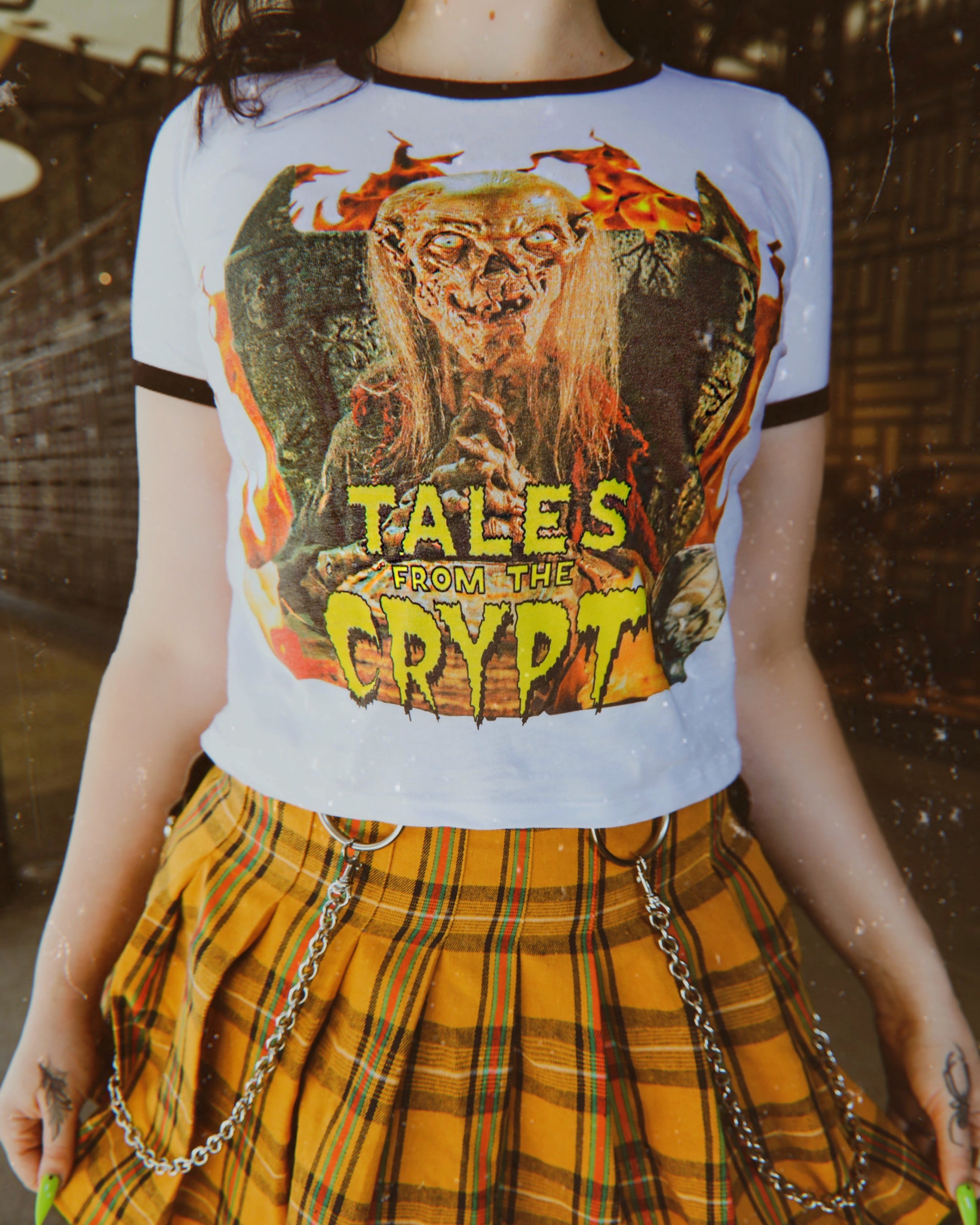 Tales From The Crypt 'Crypt Keeper' Ringer Tee