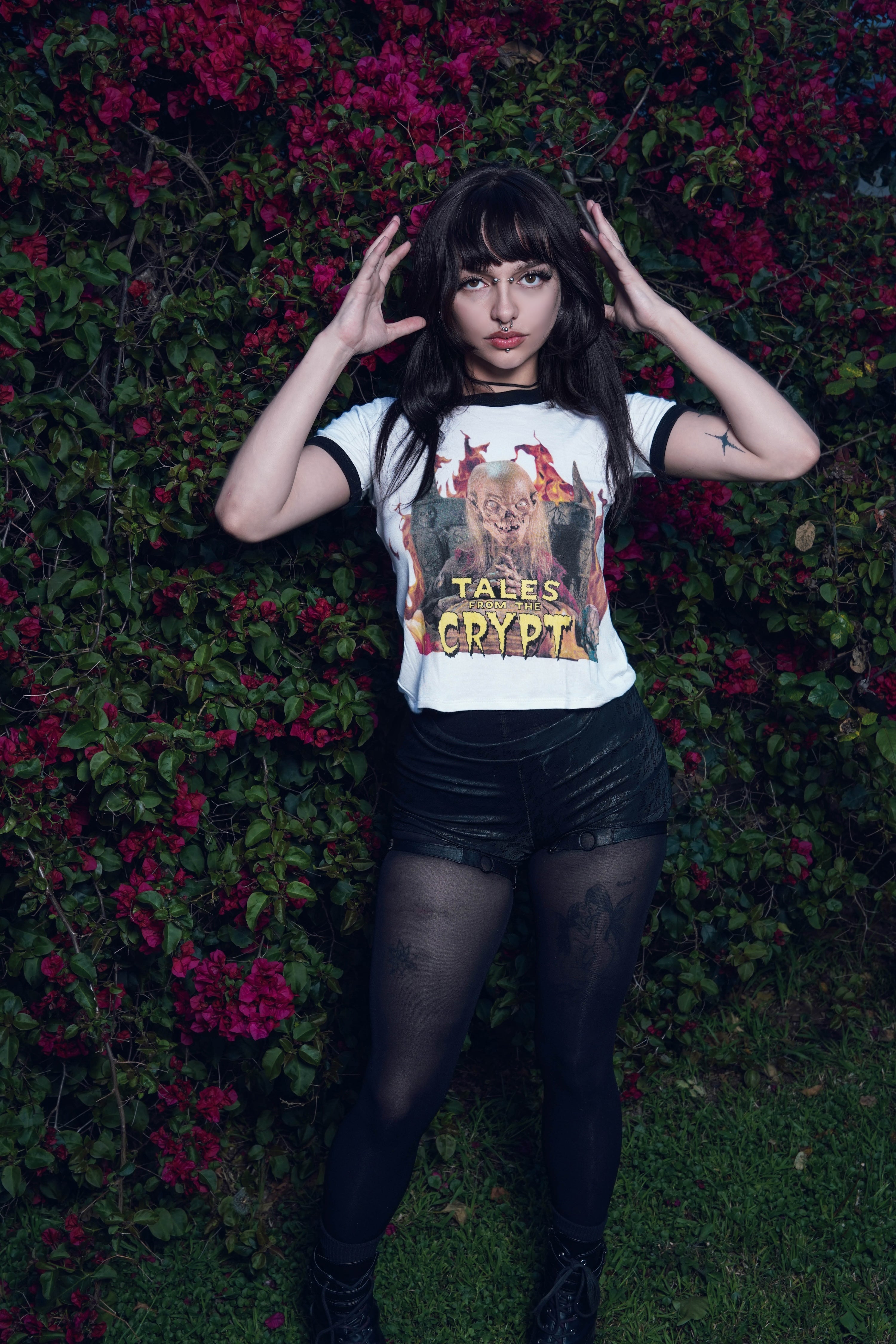 Tales From The Crypt 'Crypt Keeper' Ringer Tee