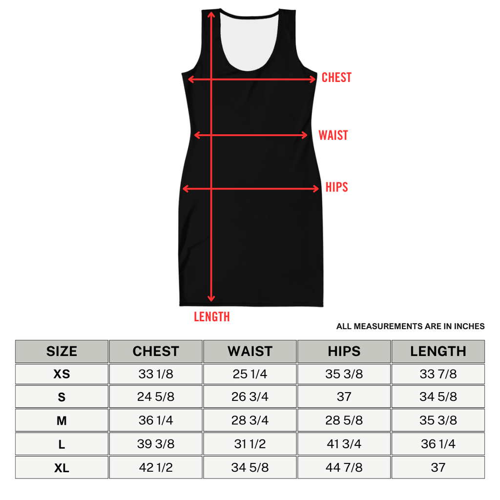 Goth Cloth Fire Feline Bodycon Dress