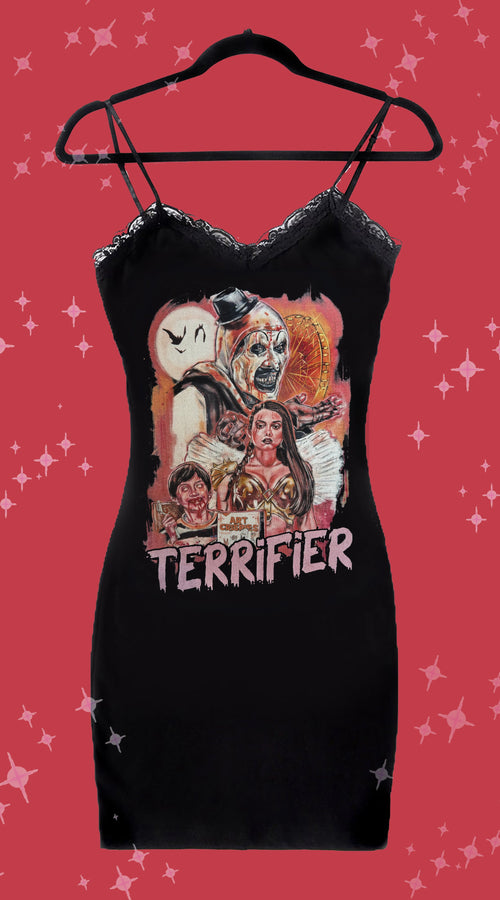 Art Crispies Black Lace Strap Dress