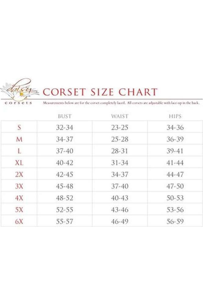 Top Drawer 2 PC Red/Black Zipper Bustier & Skirt Set - Daisy Corsets