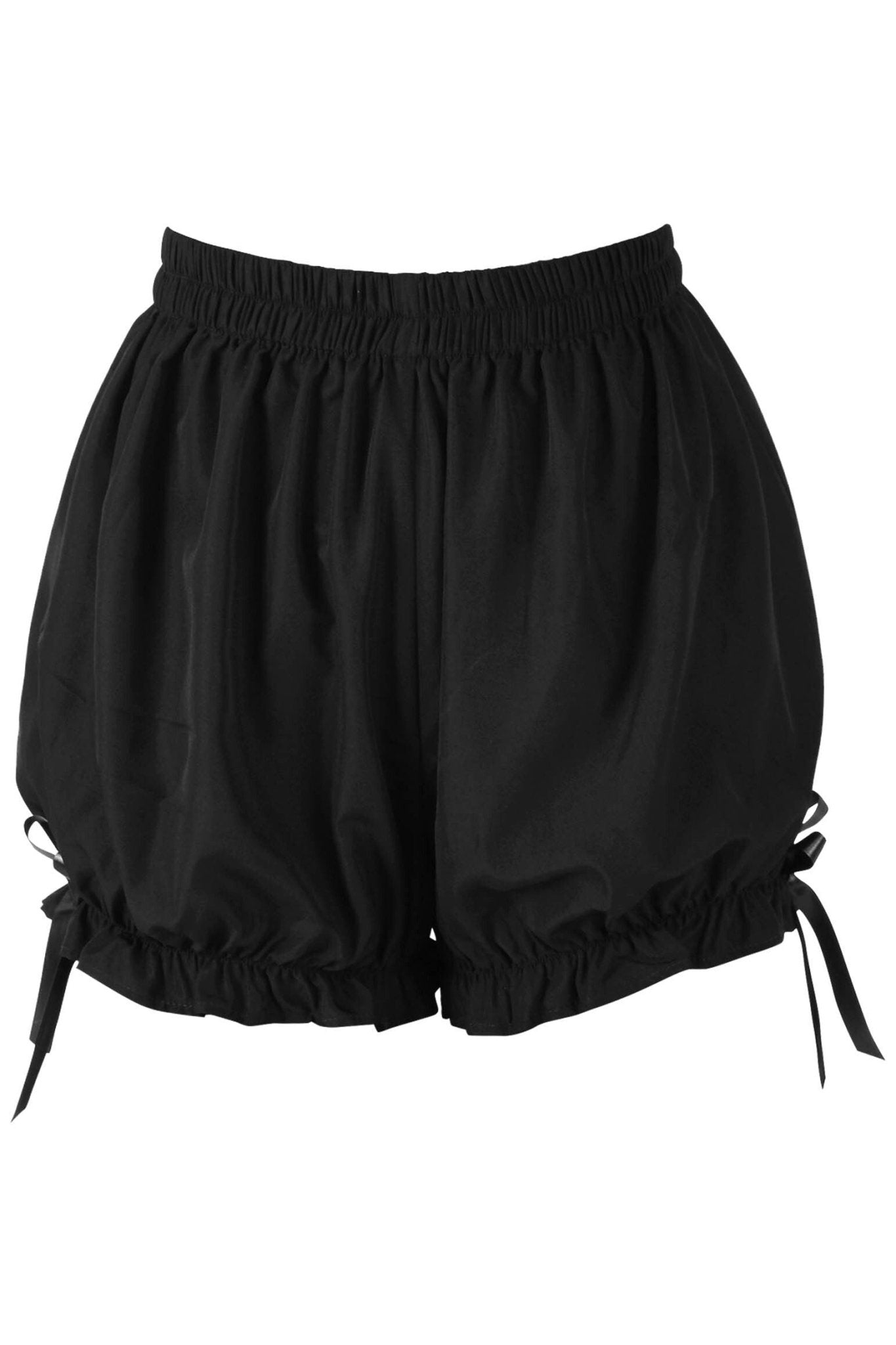 Top Drawer 2 PC White/Black Burlesque Steel Boned Corset & Bloomer Set - Daisy Corsets
