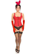 Top Drawer 4 PC Classic Red Bunny Corset Costume - Daisy Corsets