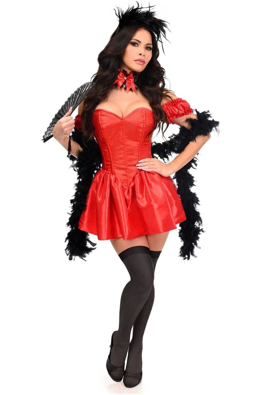 Top Drawer 5 PC Sexy Saloon Girl Corset Dress Costume - Daisy Corsets