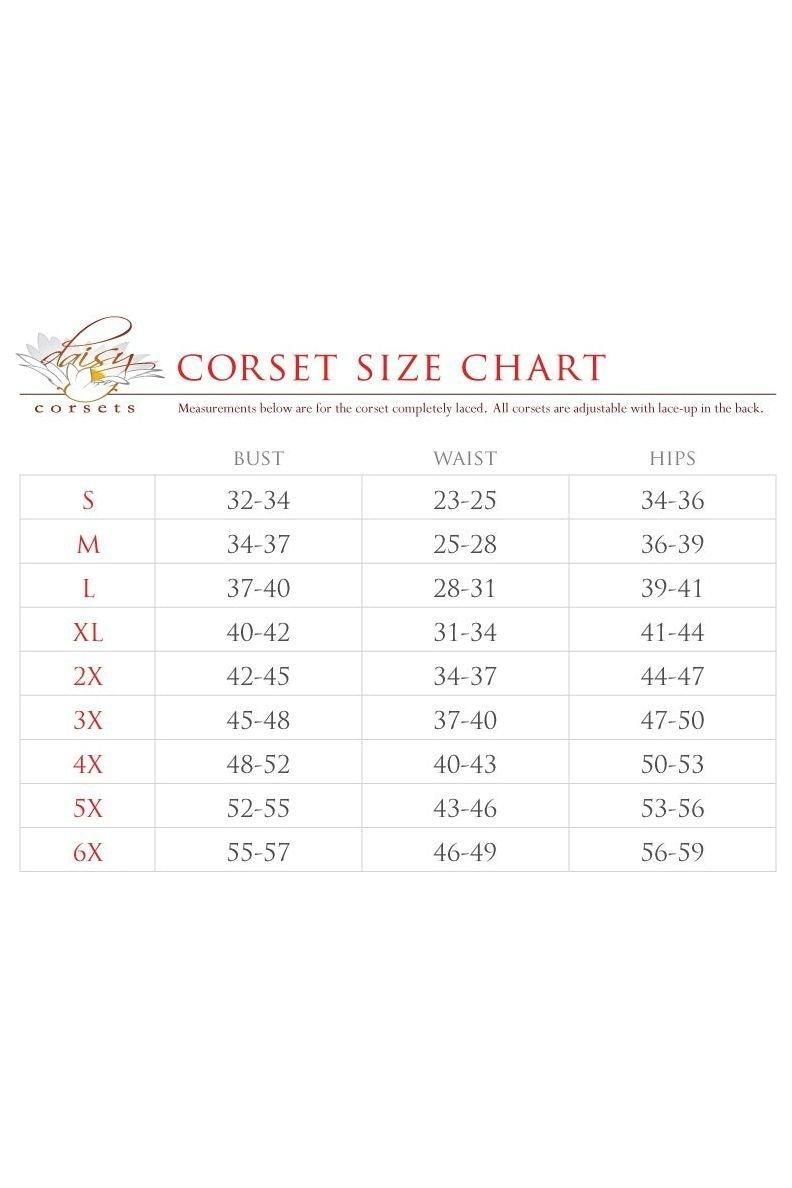 Top Drawer Black/Gold Sequin Steel Boned Underbust Cincher Corset - Daisy Corsets
