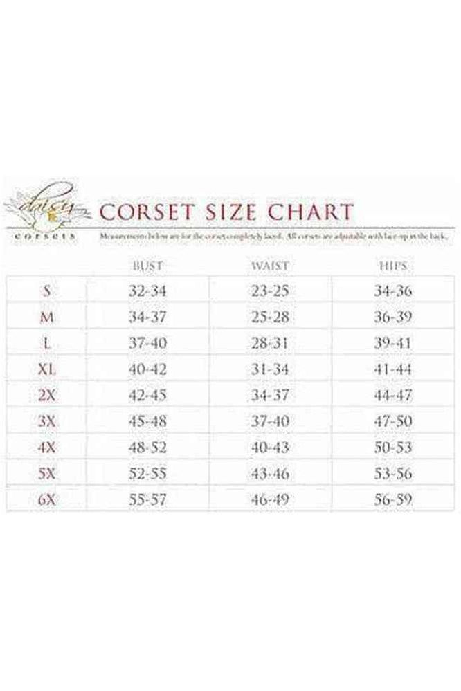 Top Drawer Brown Brocade Steel Boned Corset - Daisy Corsets