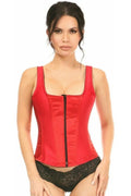 Top Drawer Red Satin Steel Boned Corset w/Straps - Daisy Corsets