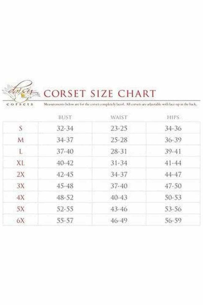 Top Drawer Red Satin Steel Boned Corset w/Straps - Daisy Corsets